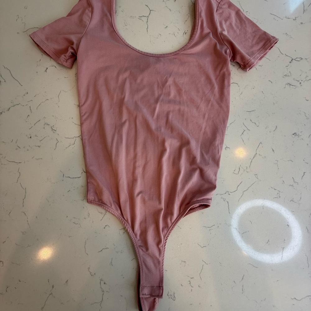 Eye Candy Pink Flutter Sleeve Bodysuit